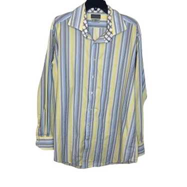 Thomas Dean Thomas Dean Button Down Blue & Yellow 