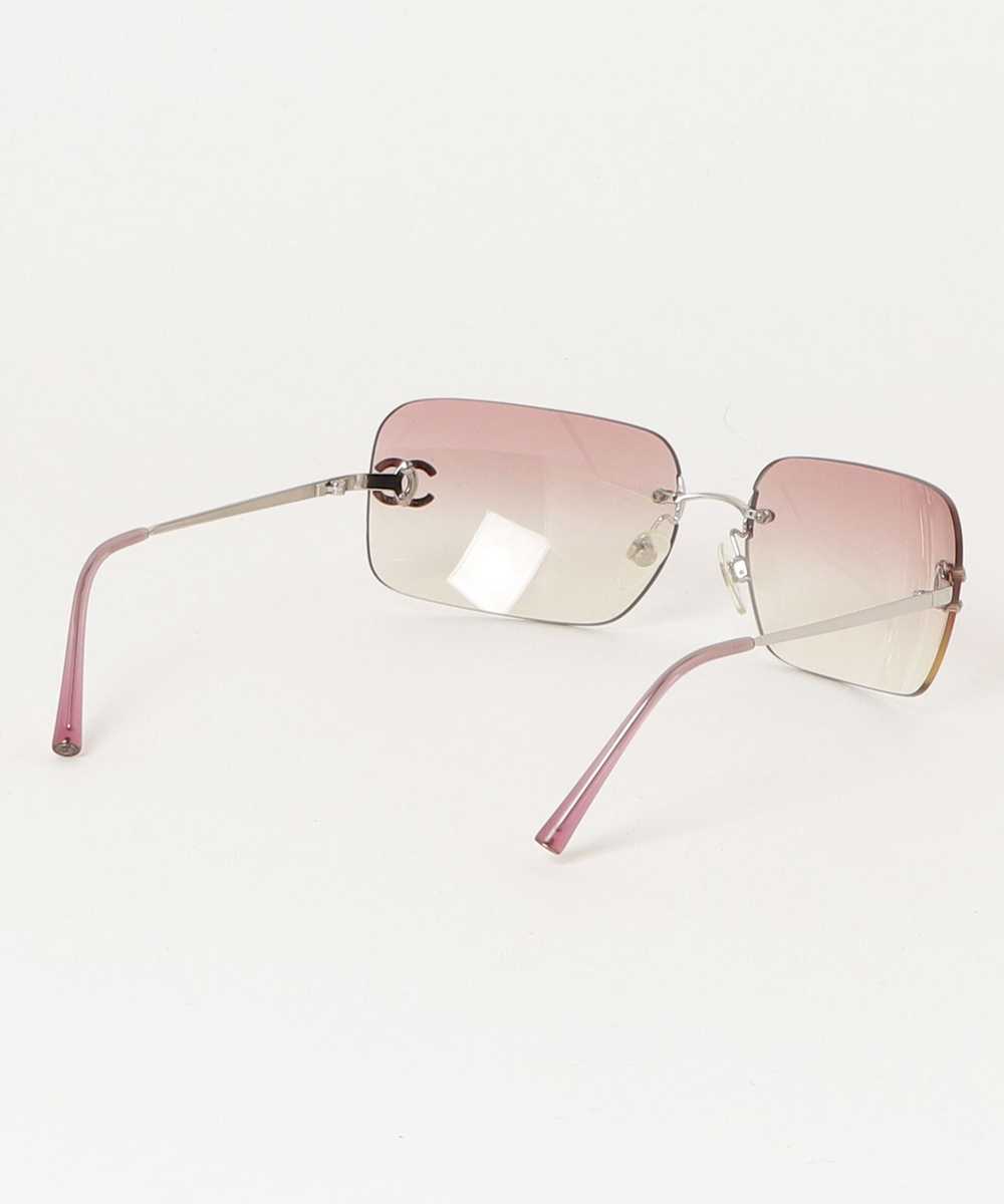 Chanel CHANEL Sunglasses Pink Gradient Coco Mark … - image 3