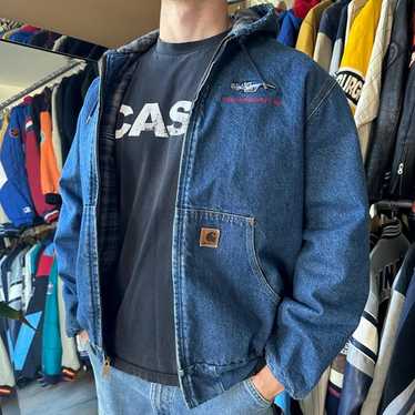 Vintage carhartt denim hooded - Gem