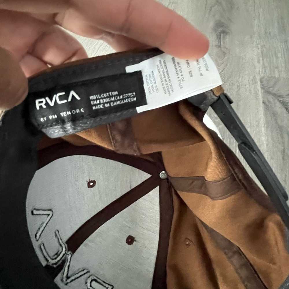 Rvca RVCA Hat Cap Mens Snap Back Brown Outdoor Su… - image 5