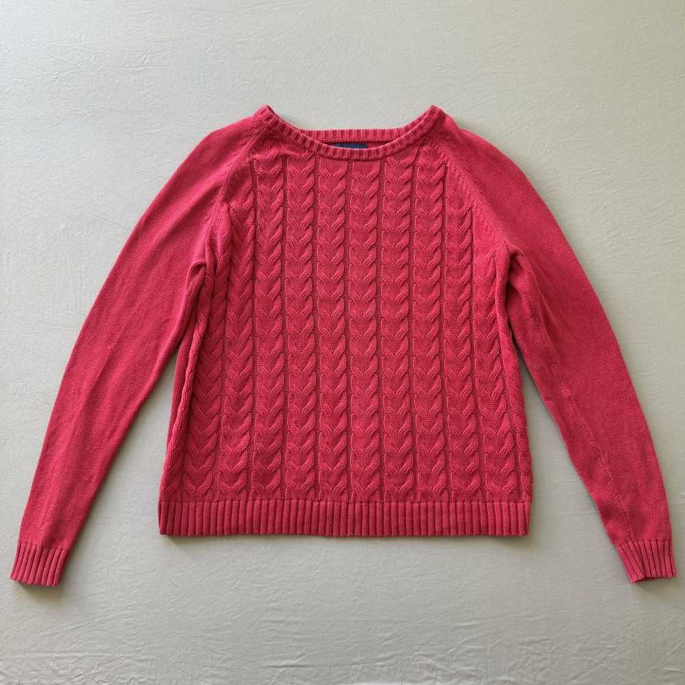 Lands End × Vintage Lands End Drifter Cable knit … - image 1