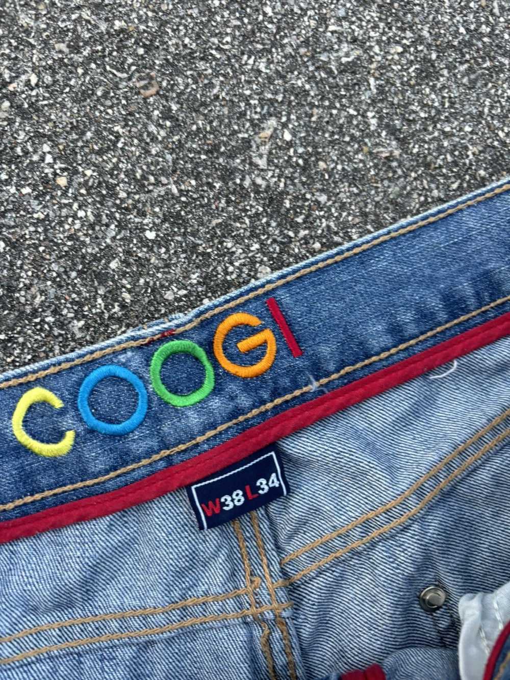 Coogi × Vintage Y2K baggy Coogi jeans 38x32 embro… - image 3