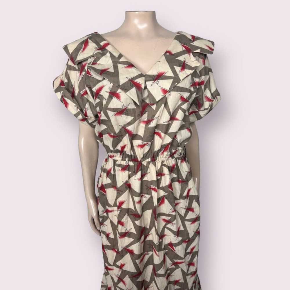 Vintage VTG Atomic Midi Dress - image 2