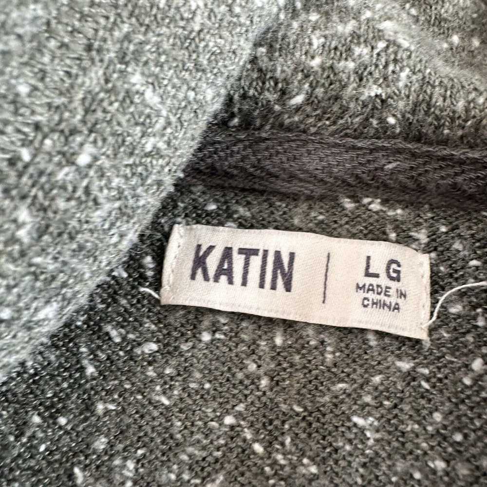 Katin katin hoodie Size L Gray Hooded Sweatshirt … - image 4