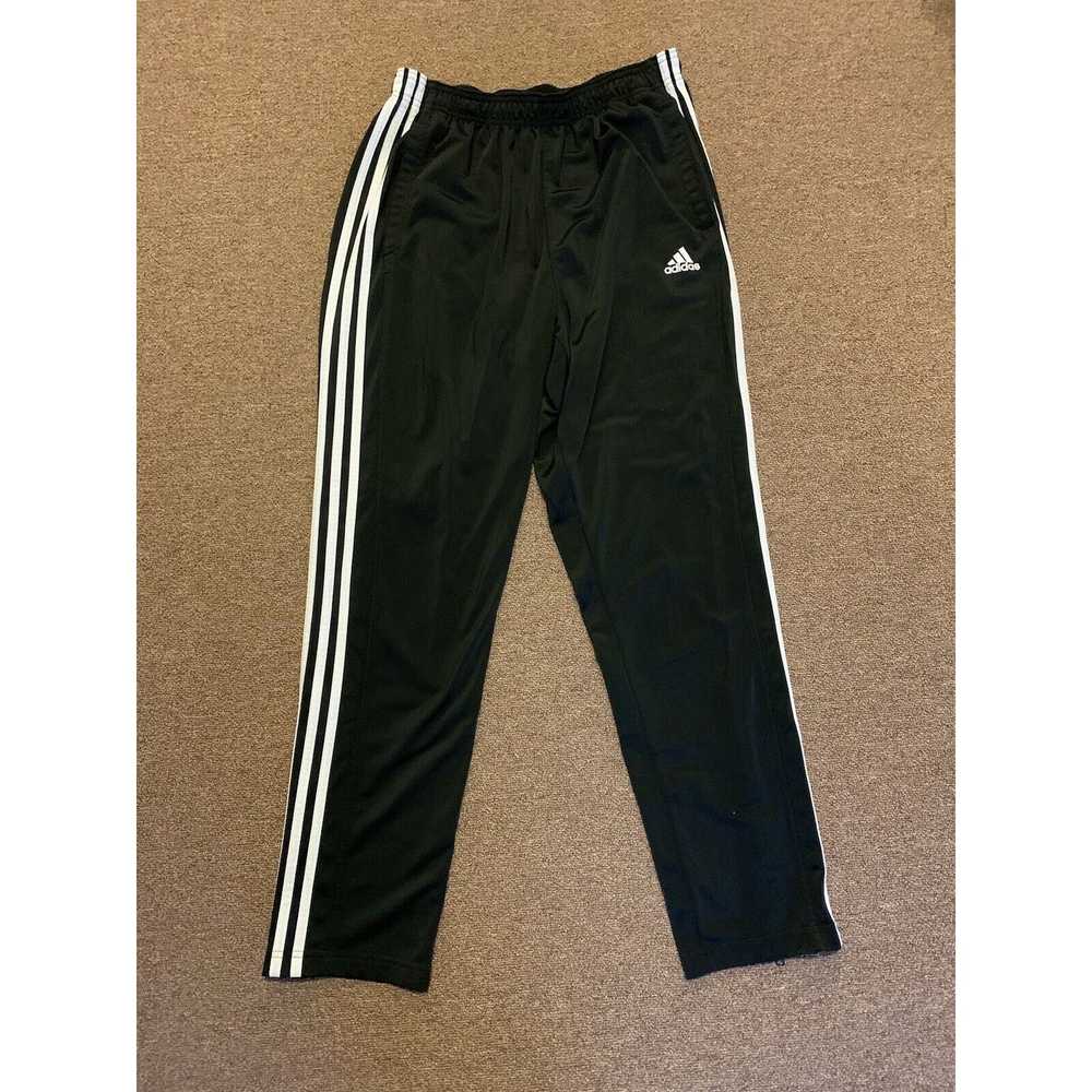 Adidas Adidas Track Pant Mens Size L Black 3-Stri… - image 1