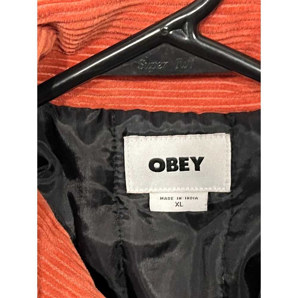 Obey Obey Rust Corduroy Shirt Jacket Button Up Me… - image 2