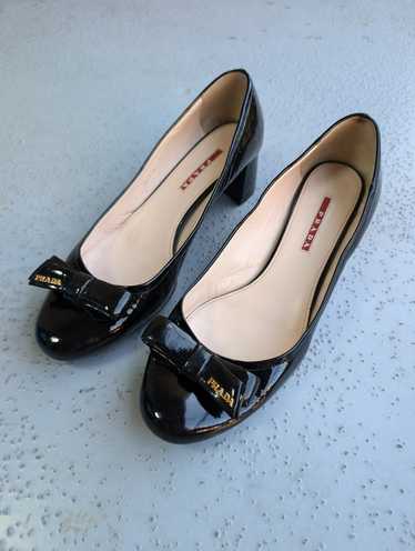 Luxury × Miu Miu × Prada PRADA Black patent leath… - image 1