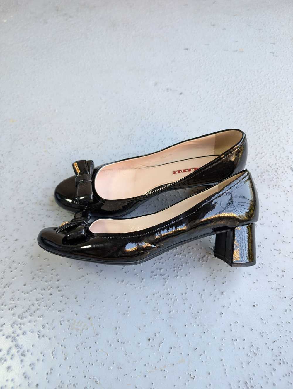 Luxury × Miu Miu × Prada PRADA Black patent leath… - image 2