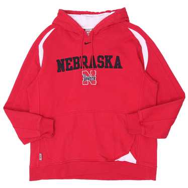 Vintage Nike Team Nebraska Huskers Pullover Hoodi… - image 1