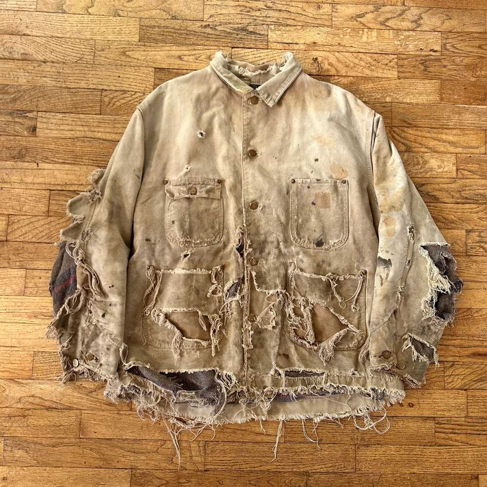 Carhartt × Made In Usa × Vintage 70s Thrashed Car… - image 1