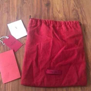 Authentic Valentino, red dust, bag, shoe bag