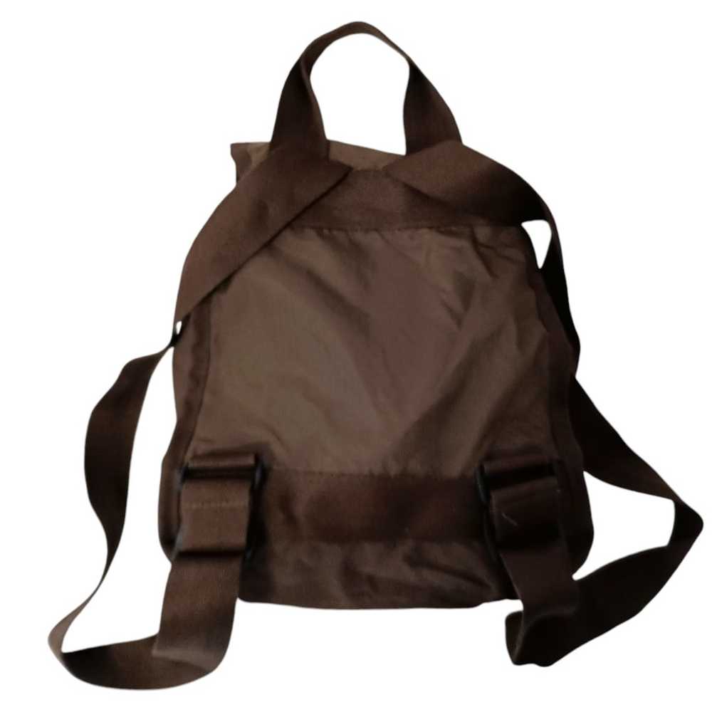 Le SportSac Backpack Vintage Brown Adjustable Nyl… - image 8