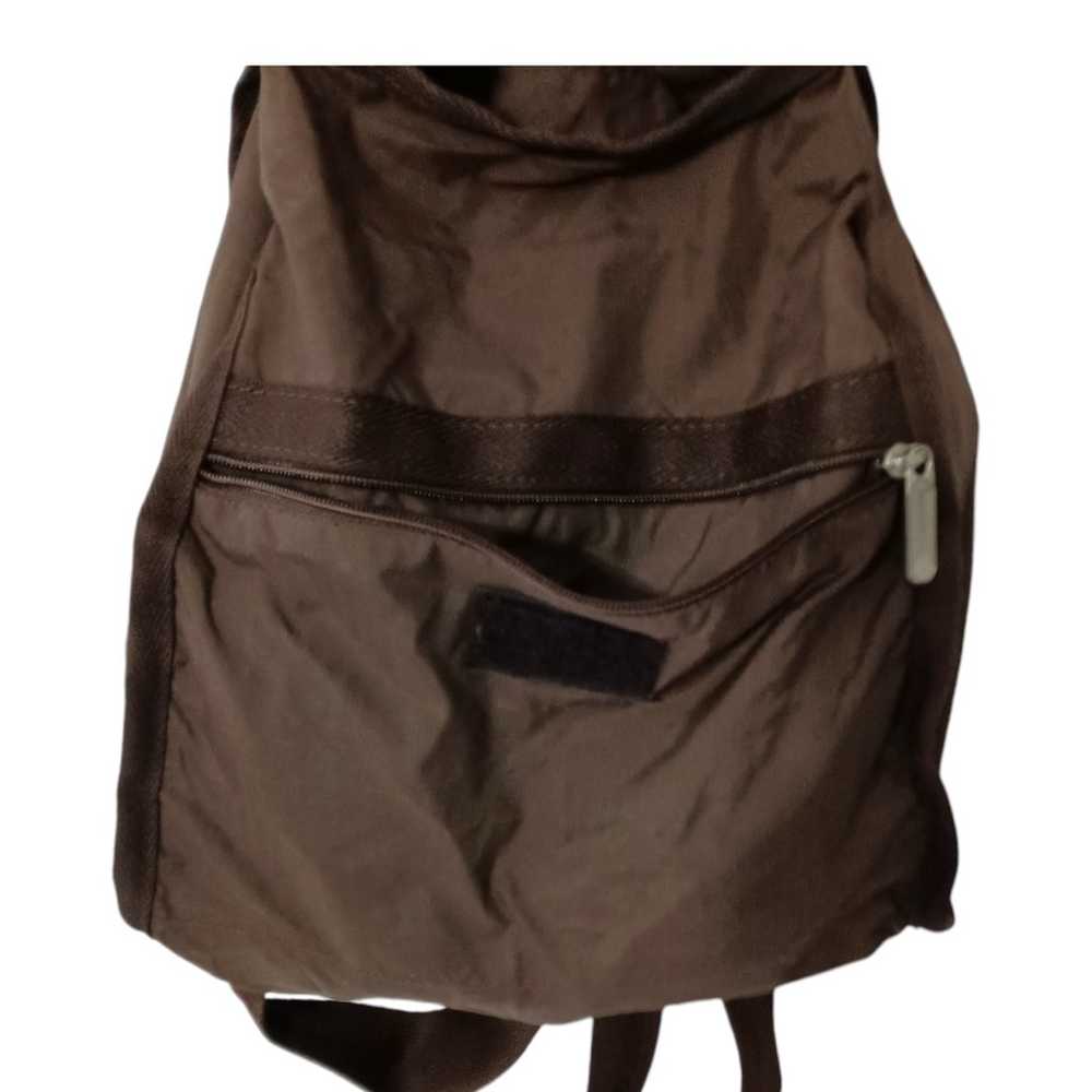 Le SportSac Backpack Vintage Brown Adjustable Nyl… - image 9