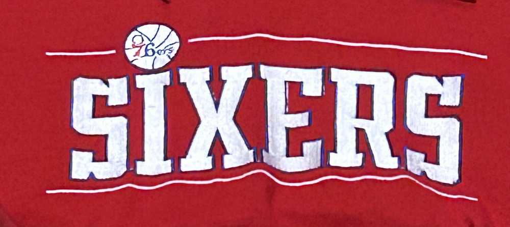 Philadelphia 76ers Hoodie Sz M - image 1