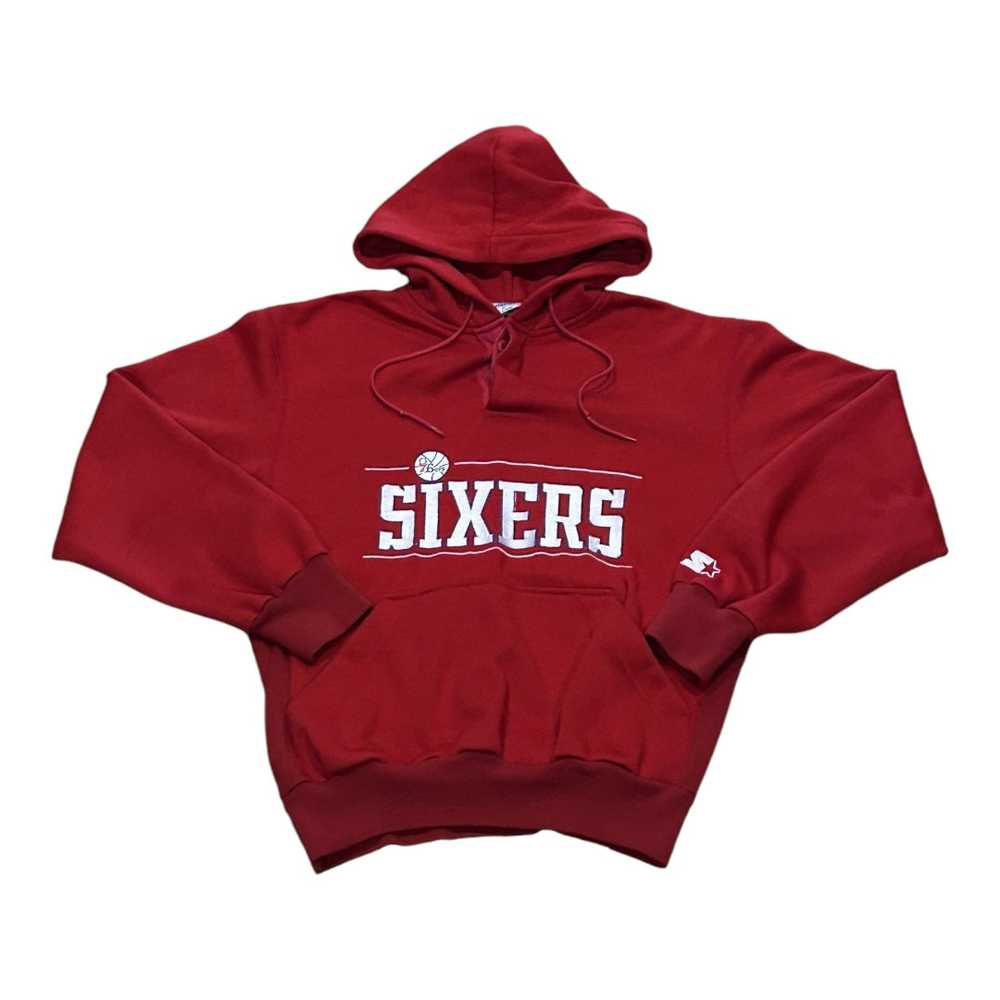 Philadelphia 76ers Hoodie Sz M - image 2