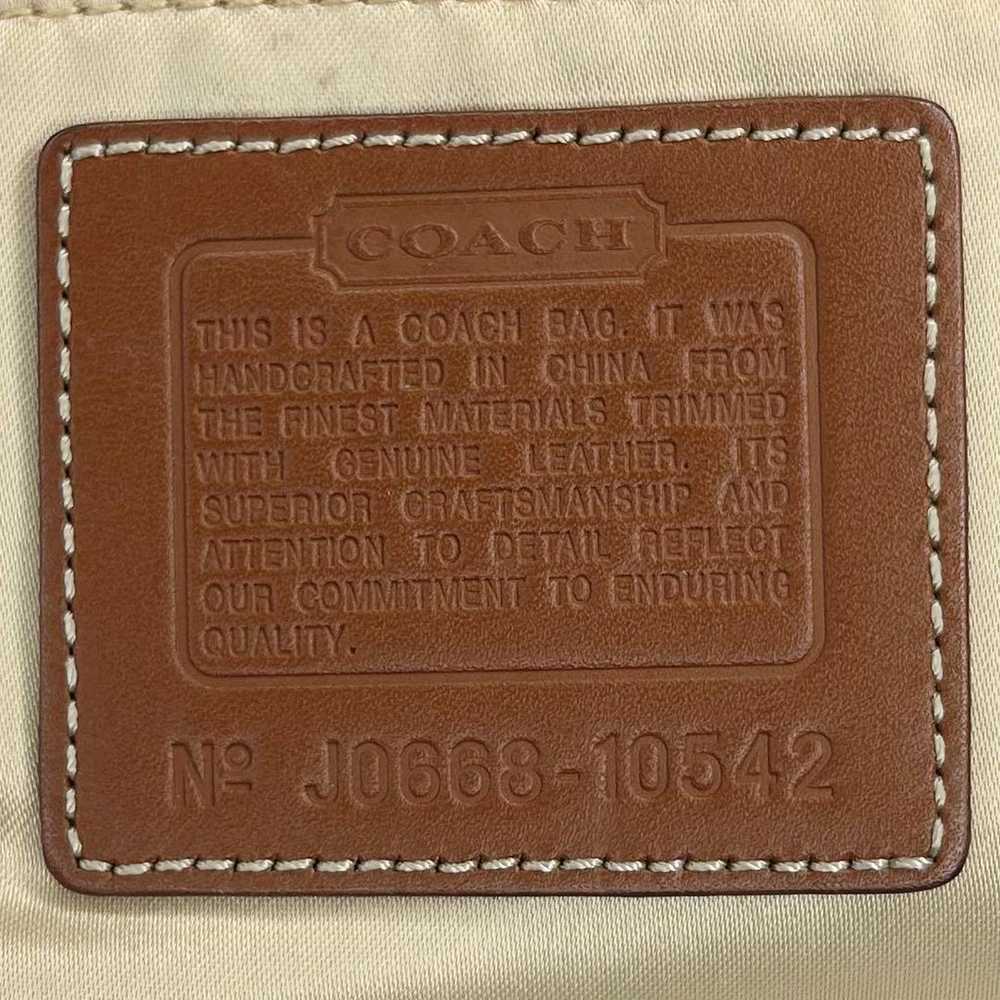 23 COACH Signature Shoulder Bag - image 8