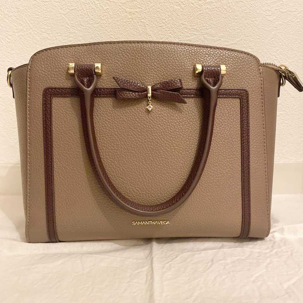 Samantha Vega Chocolate Ribbon Tote Bag - image 3