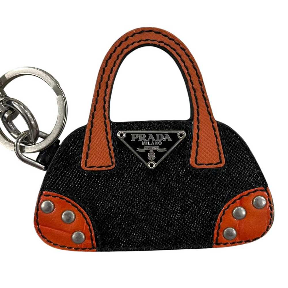 Prada Leather key ring - image 3