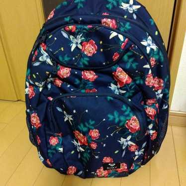 ROXY backpack with large capacity, floral pattern,