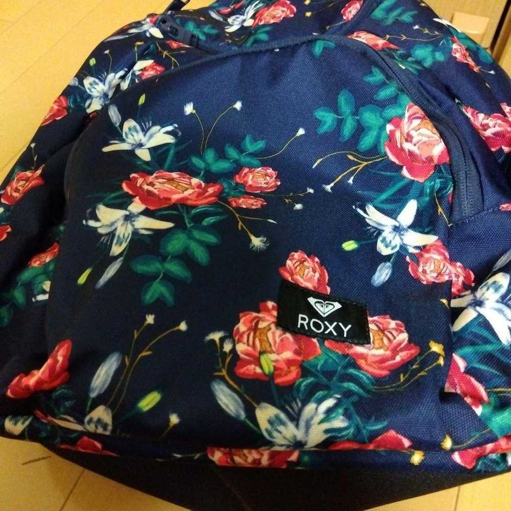 ROXY backpack with large capacity, floral pattern… - image 5