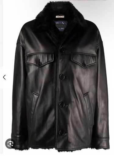 Marni Marni FW21 leather jacket/Faux fur