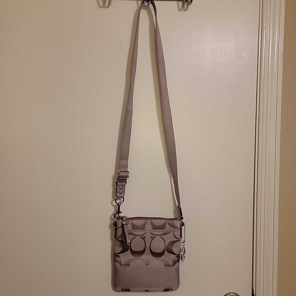 Coach crossbody purse mini purple lavender - image 1