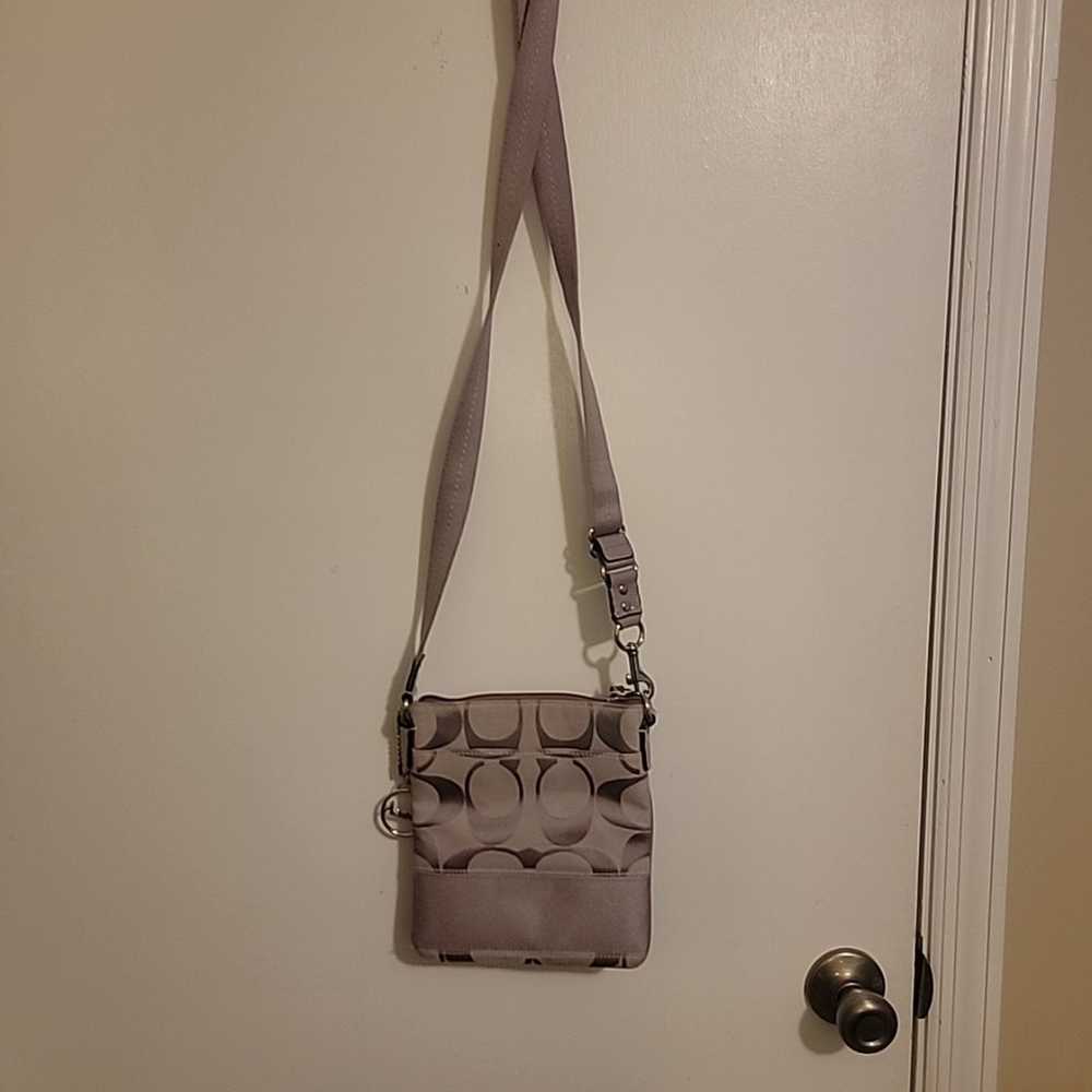 Coach crossbody purse mini purple lavender - image 2