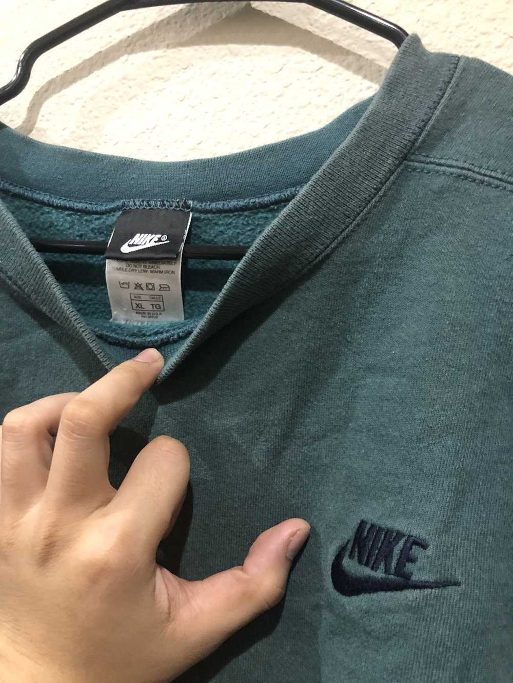 Nike × Vintage Vintage Early 90s Nike Forest Gree… - image 2