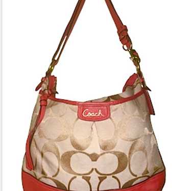 Coach Signature Monogram Shoulder Bag