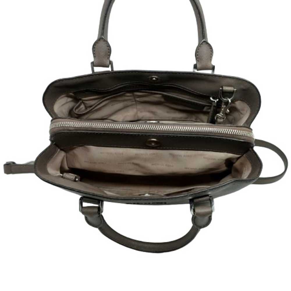 MICHAEL KORS~Savannah Large Satchel~GRAY SAFFIANO… - image 6