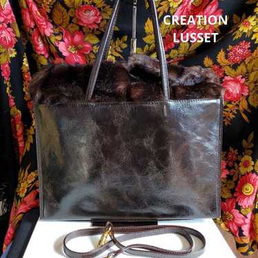 CREATION LUSSET Shoulder Bag Faux Tote Bag - image 1