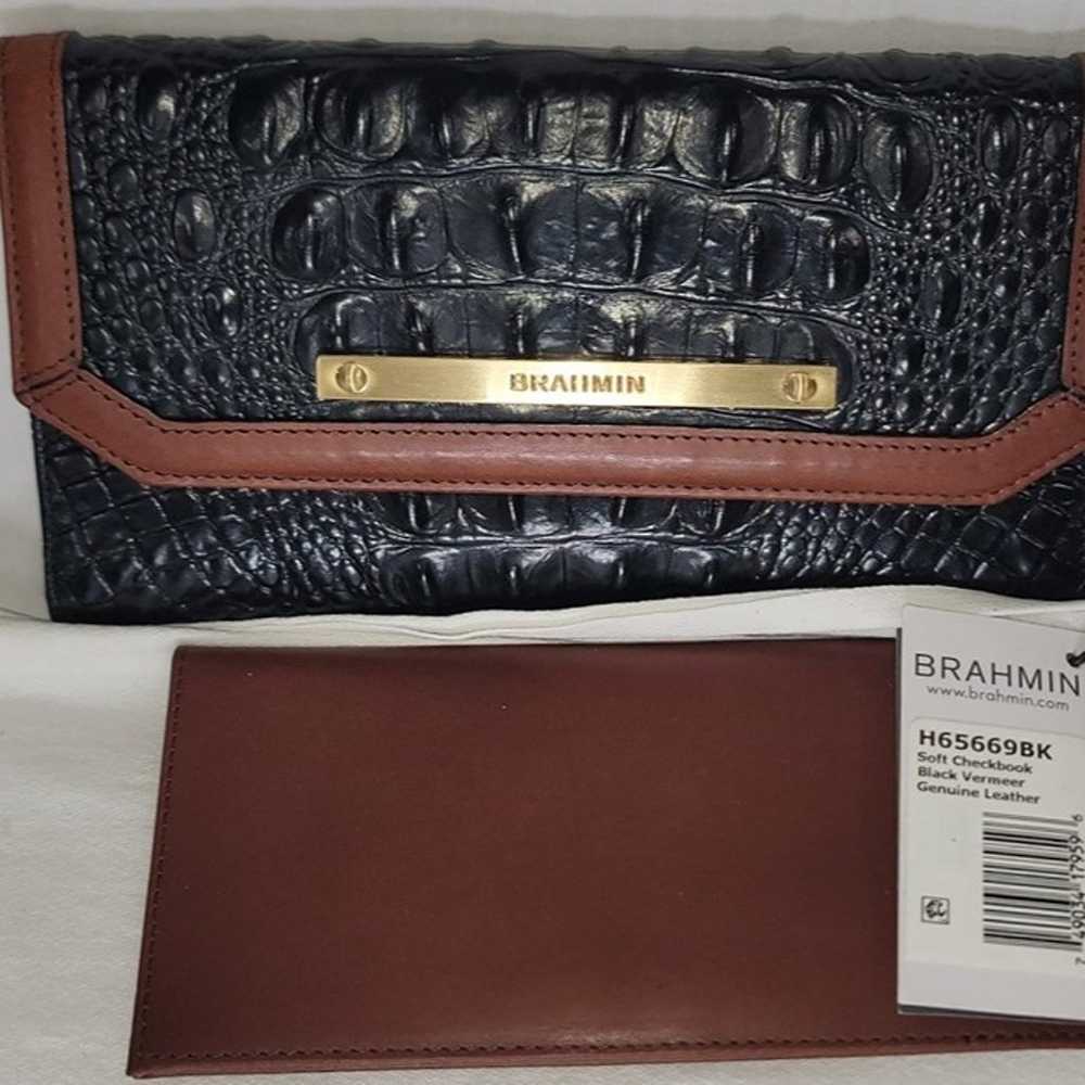 BRAHMIN VINTAGE Anywhere Convertible Black Vermee… - image 4