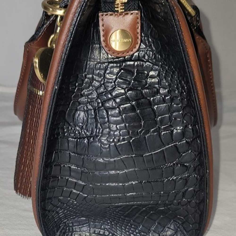 BRAHMIN VINTAGE Anywhere Convertible Black Vermee… - image 7