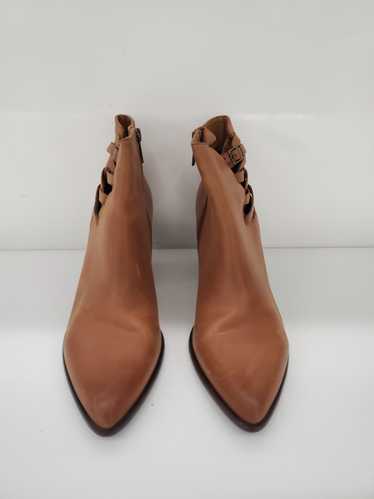 Women Frye Reed Strappy Booties Cognac Heels Size-