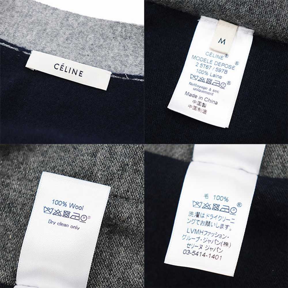 CELINE cardigan 100% wool multicolor tops Women M… - image 10