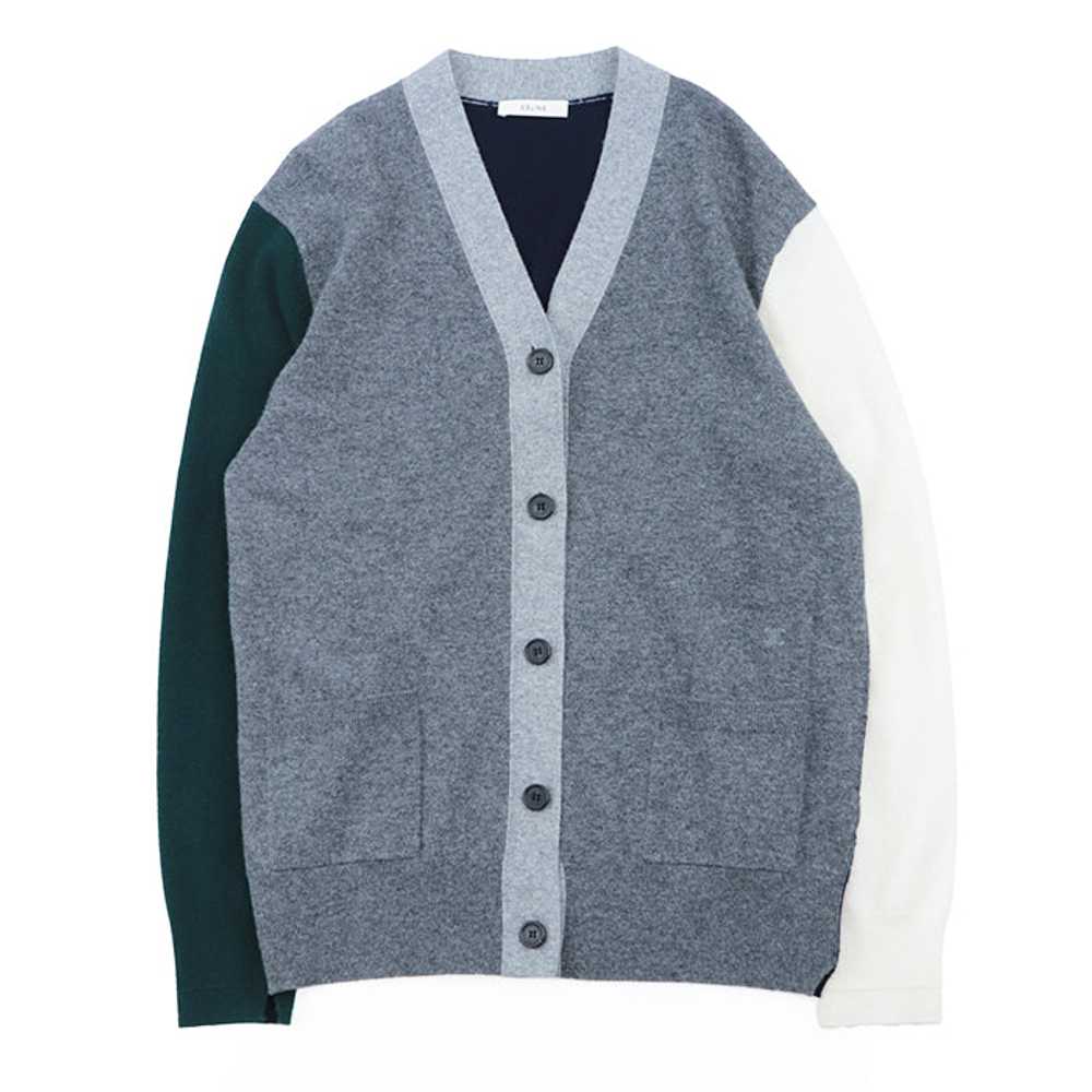 CELINE cardigan 100% wool multicolor tops Women M… - image 1