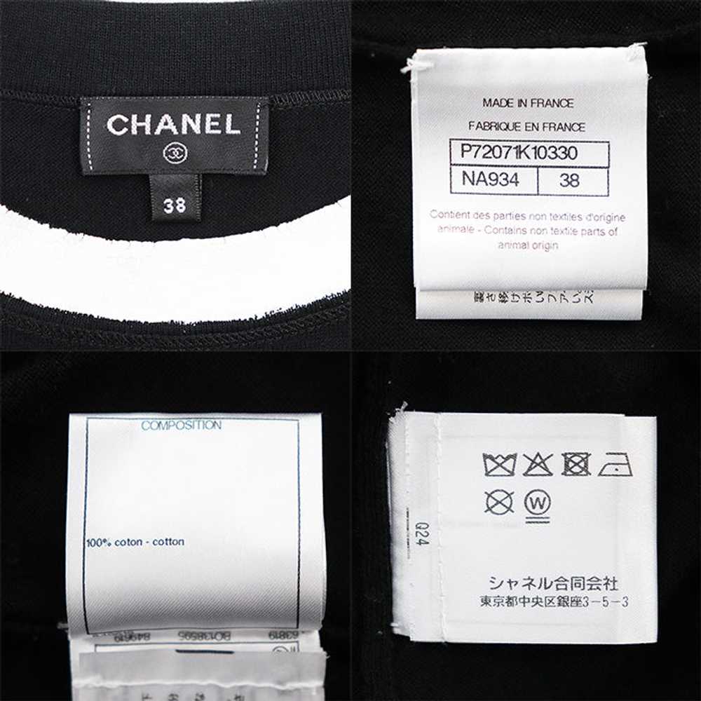 CHANEL Cut cotton 100% Black White Women 38 Used … - image 10