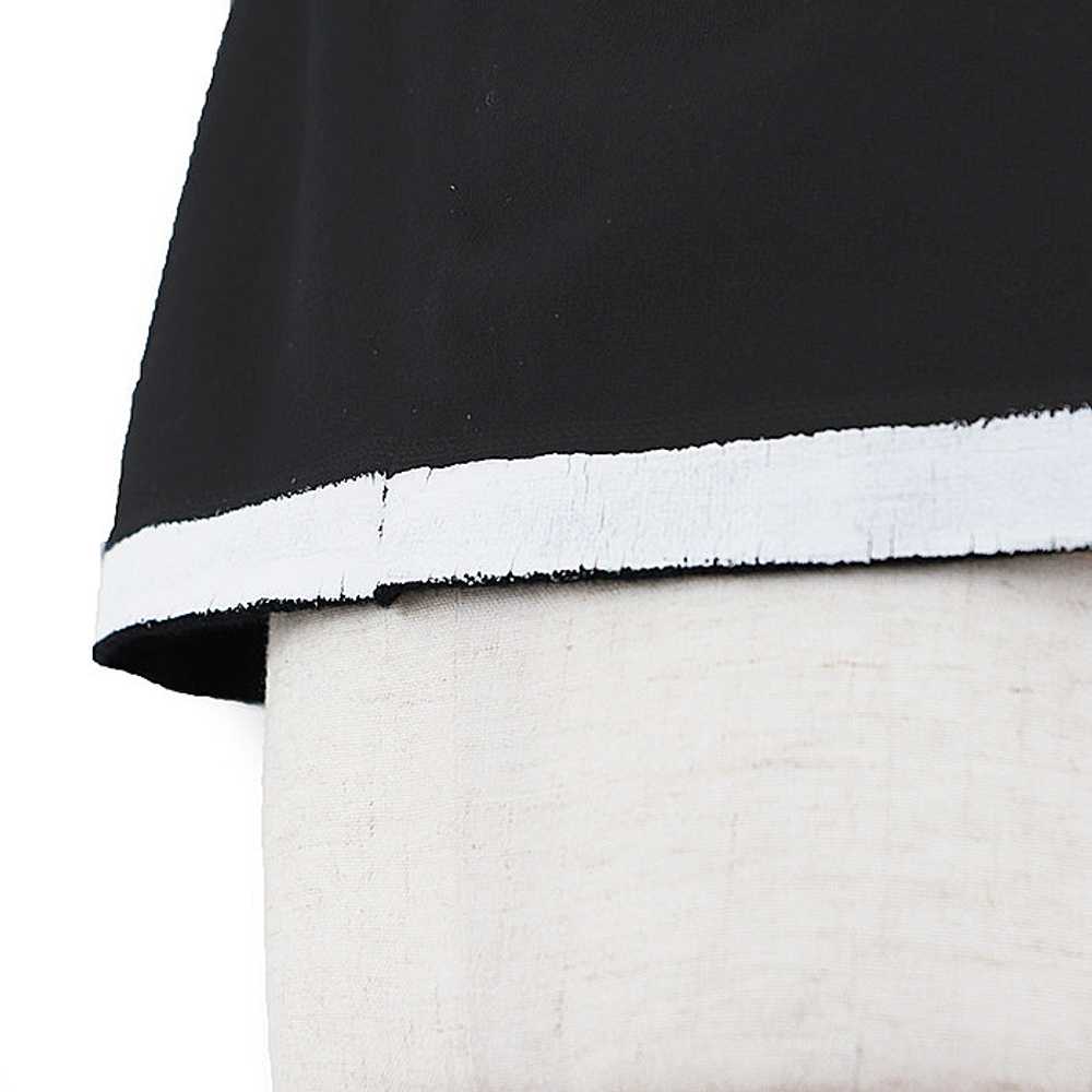 CHANEL Cut cotton 100% Black White Women 38 Used … - image 9