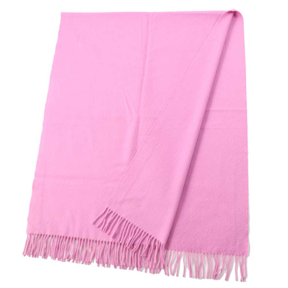 HERMES shawl Main: 100% cashmere pink Women Used … - image 2