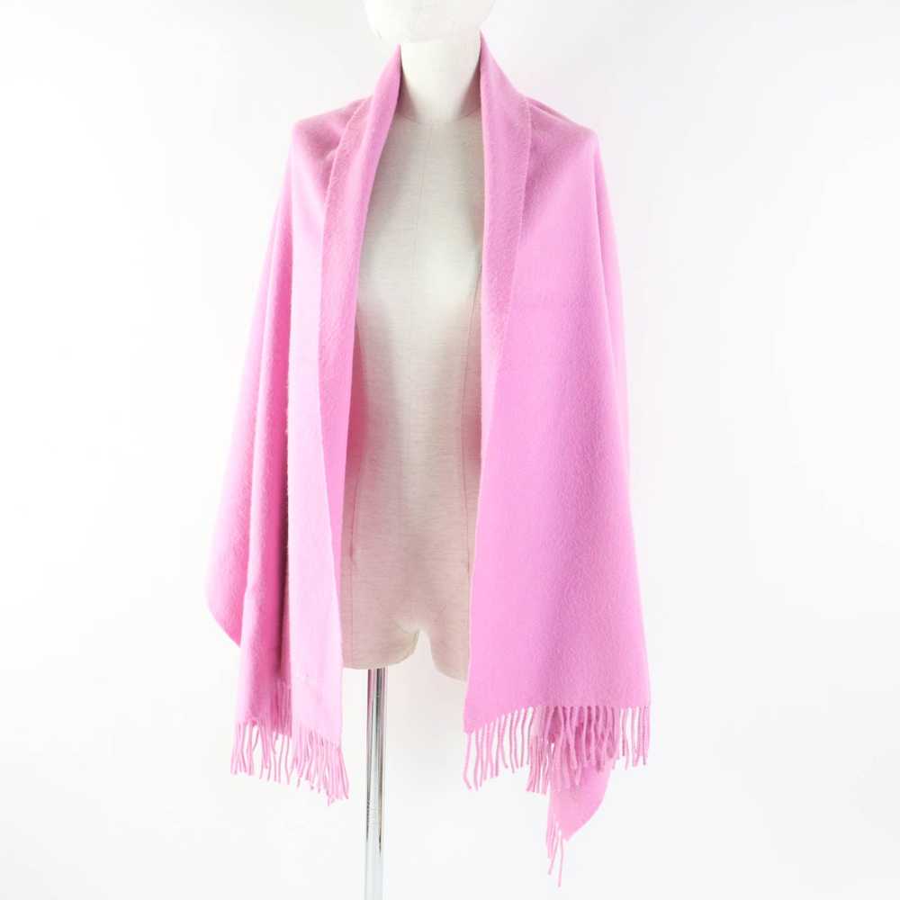 HERMES shawl Main: 100% cashmere pink Women Used … - image 3