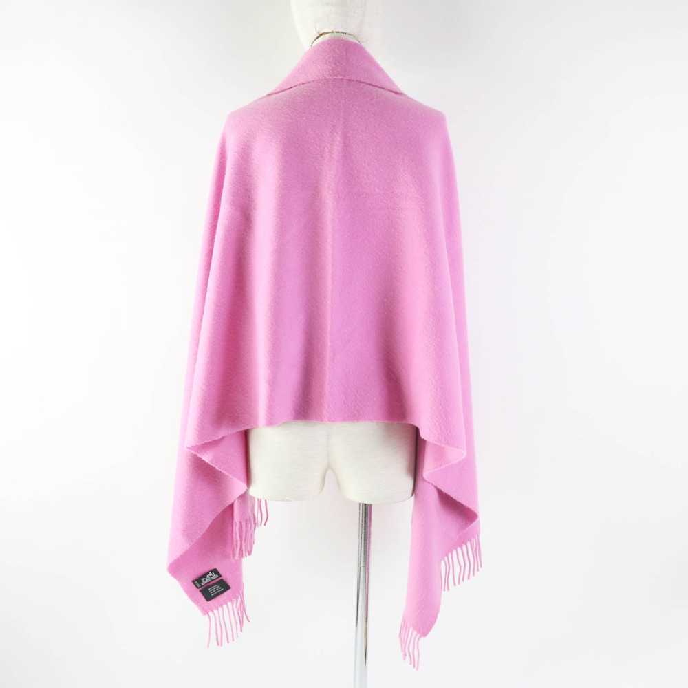 HERMES shawl Main: 100% cashmere pink Women Used … - image 5