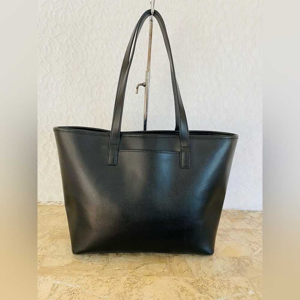 MICHAEL KORS black crossgrain tote shoulder bag - image 2