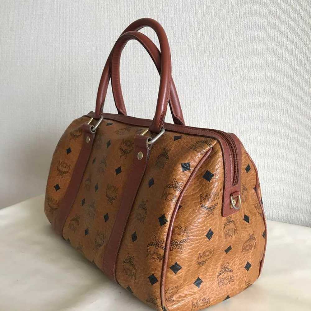 MCM MC M Mini Boston Bag - image 10