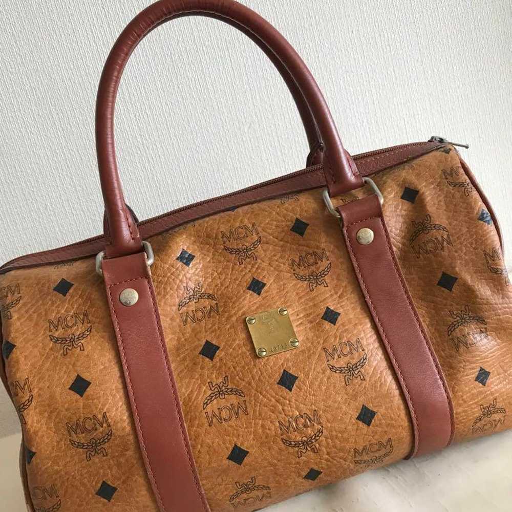 MCM MC M Mini Boston Bag - image 3