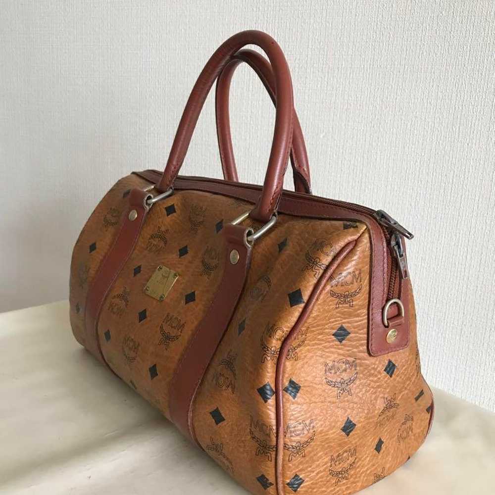 MCM MC M Mini Boston Bag - image 5