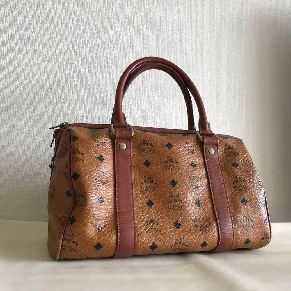 MCM MC M Mini Boston Bag - image 7