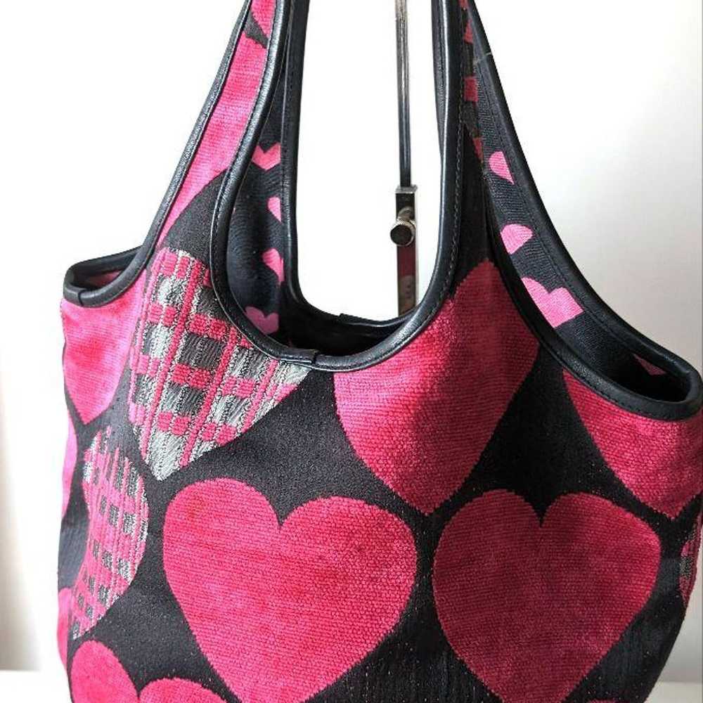 Think Bee! Think Bee Tote Bag with Heart Embroide… - image 3