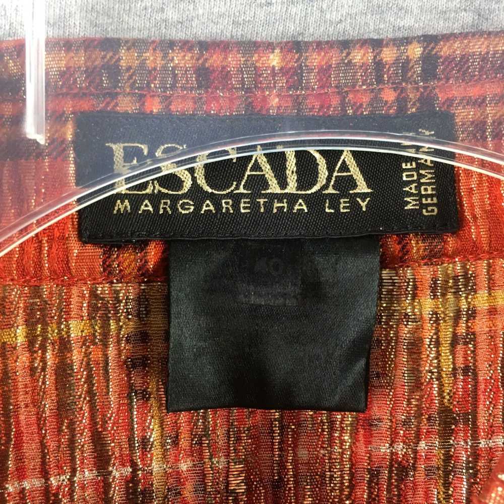 Escada Stunning Silk Blend Plaid Ladies Escada Sh… - image 4