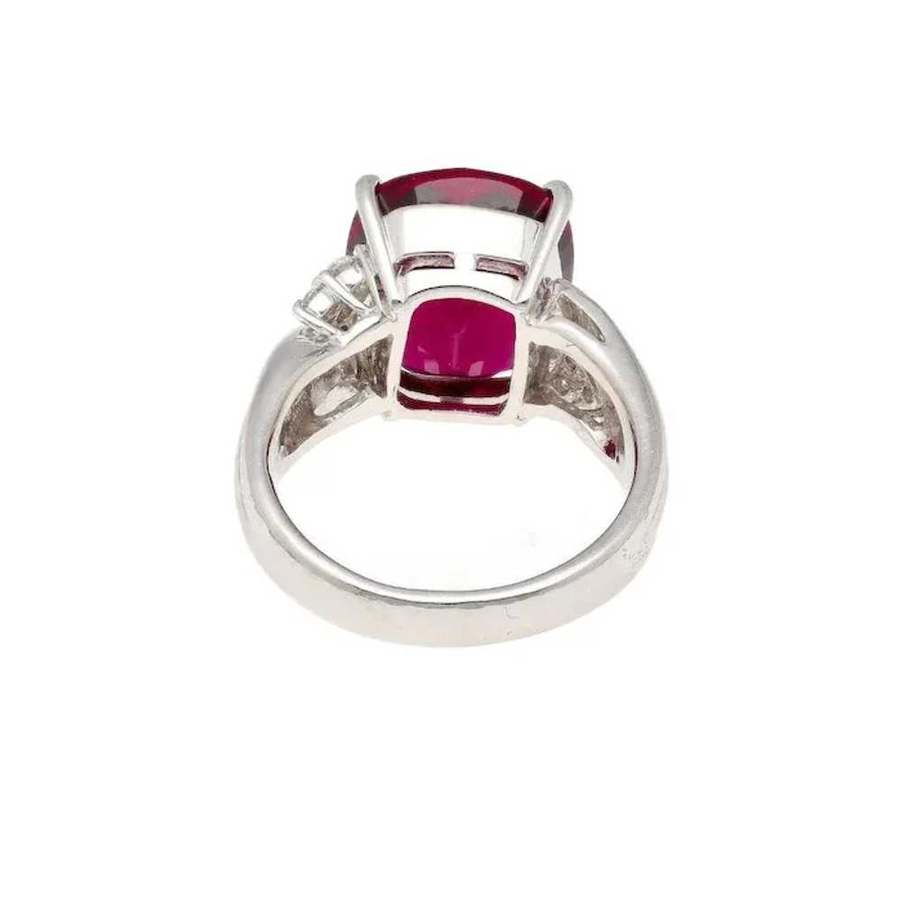 10.96 Carat Rubellite Tourmaline and Diamond Acce… - image 7