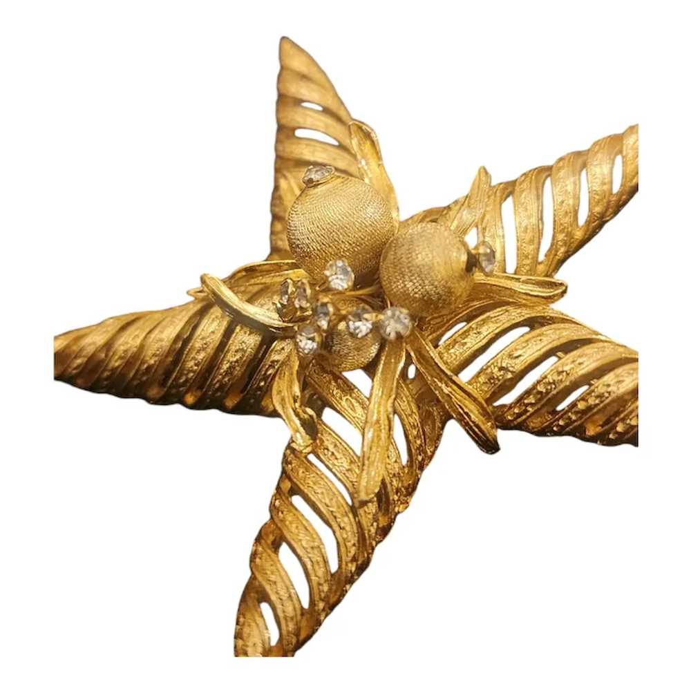 Corocraft Star Brooch Pin Gold Tone - image 8